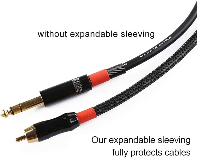 50ft - 1/4 inch & 1/2 inch PET Expandable Braided Sleeving – Black – Alex Tech Braided Cable Sleeve