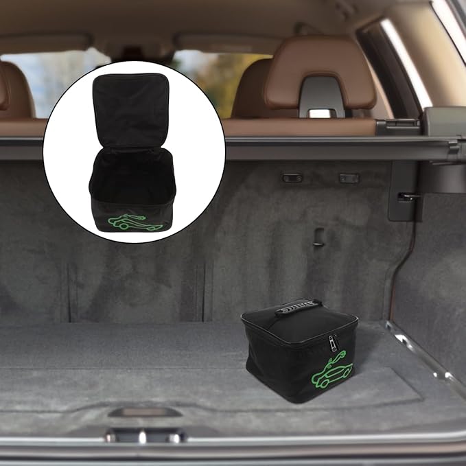 ULTECHNOVO Electric Car Charger Organizer Bag Heavy Duty Waterproof Cable Storage Portable Ev Charging Case for Electric Charging Cables Accessories