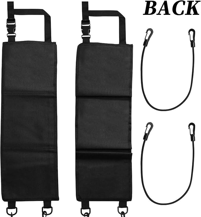 Car Seat Back Gun Rack, 2 Pack Automotive Truck Racks for Hunting Gear, Seat Back Gun Sling Holder with Storage Pockets for Truck SUV