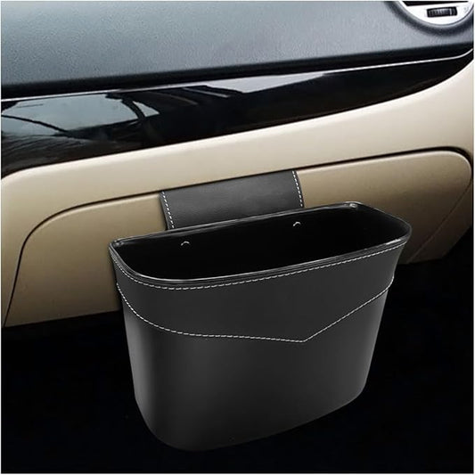 Mini Car Trash Can - Leak-Proof Hanging Car Garbage Can Auto Trash Bag Organizer - Small Garbage Bin Container Vehicle Glove Box Storage Accessories for Cars Home Office (GloveBox)