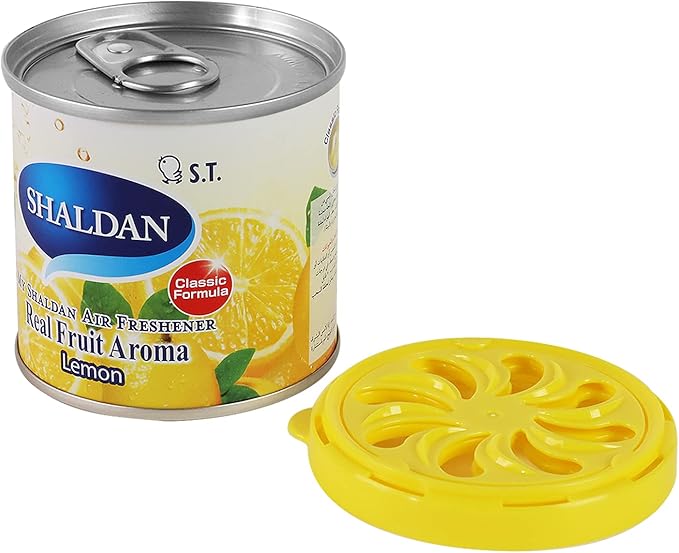 My Shaldan Japanese Room/Car Limonene Gel Natural Air Freshener Cans, Lemon Scent, 80g
