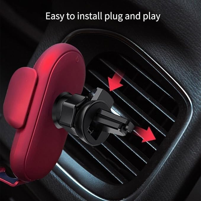 Smartcar Wireless Charger Phone Holder,Fashion Cell Phone Holder for Car,Smart Car Wireless Charger PhoneHolder (Yellow)