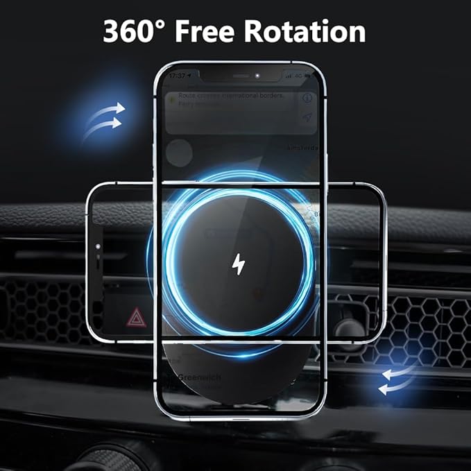 Wireless Car Charger for Honda Civic 2025-2022(NOT CRV/Accord),Customized Wireless Charger Pad with Auto-Clamping,15W Qi Fast Charging Pad,Car Phone Mount Apply to All Phone