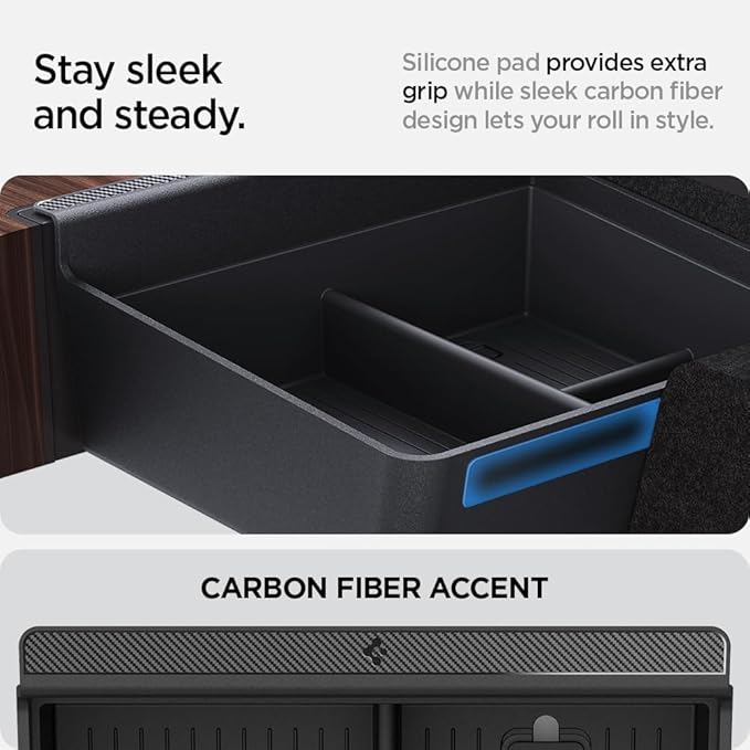Spigen Console Organizer Tray for Tesla Model X & S 2026/2025/2024/2023/2022