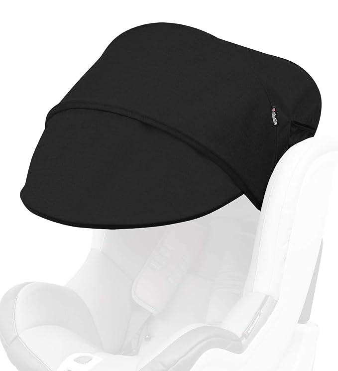 Manito Sun Shade Extender/Auxiliary Canopy for Car Seat (Black)
