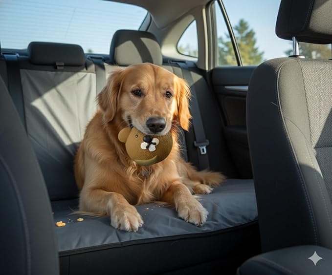 Dog Barrier for car and Dog Toy