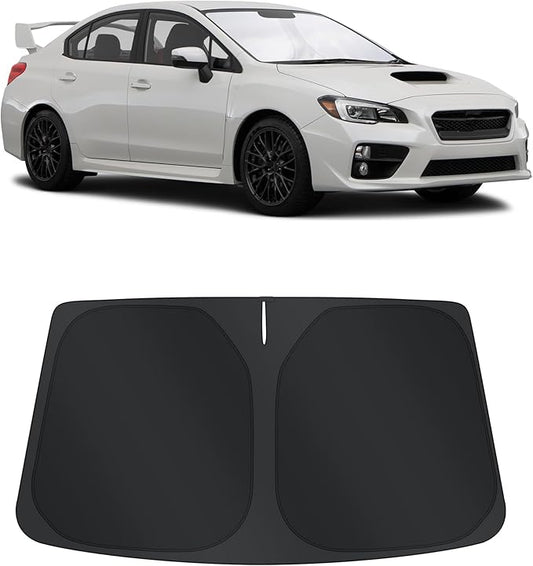 TINGLU Sun Shade for Subaru Impreza WRX/WRX STI 2008-2015 Accessories Windshield Sun Shade Window Shade UV Rays Protection Sun Visor Cover with Steering Wheel Sunshade Storage Bag