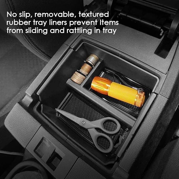 RESTBONE Center Console Organizer Tray Compatible with 2011 2012 2013 2014 2015 2016 2017 2018 Jeep Wrangler JK and JKU Accessories Armrest Storage Interior Box Tray