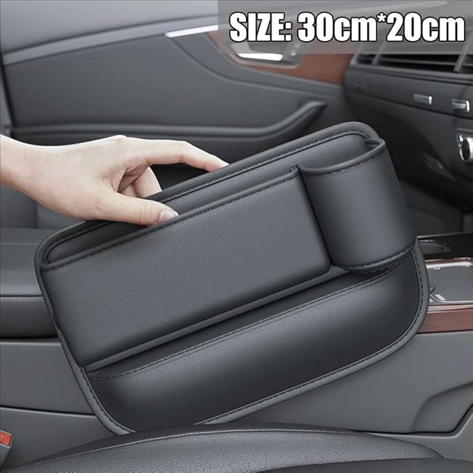 Car Seat Gap Filler for Jeep Grand Cherokee (WL) 2021–2025, Car Gap Storage Box Avoid Items from Falling Multi-Functional Car Storage Box Easy to Use Keep The Car Tidy,Driver Side