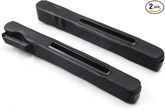 DEEYOTA 2 Pack Car Seat Gap Filler Organizer for Driver Side and Passenger Side Auto Center Console Side Filler Filler for Car Front Seat (Black 2 pcs)