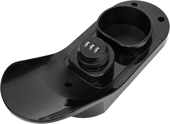 EV Charger Holder Wall Mount with Combination Lock, Nozzle Holster Dock Car Charging Cable Holder, Electric Vehicle Charger Organizer for Type 2 Connector