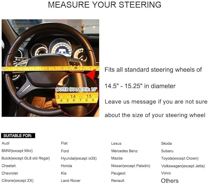 New Diamond Leather Steering Wheel Cover with Bling Bling Crystal Rhinestones, Universal Fit 15 Inch Car Wheel Protector for Women Girls,Pink & White Diamond