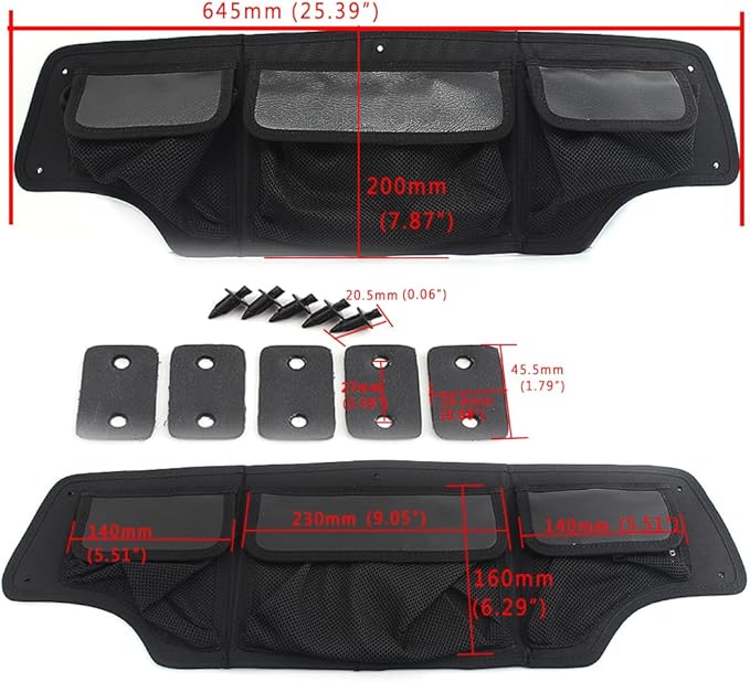 Trunk Organizer Bag Fits for Honda Goldwing 1800 Tour GL1800 Tour DCT Airbag 2018-2025,Black