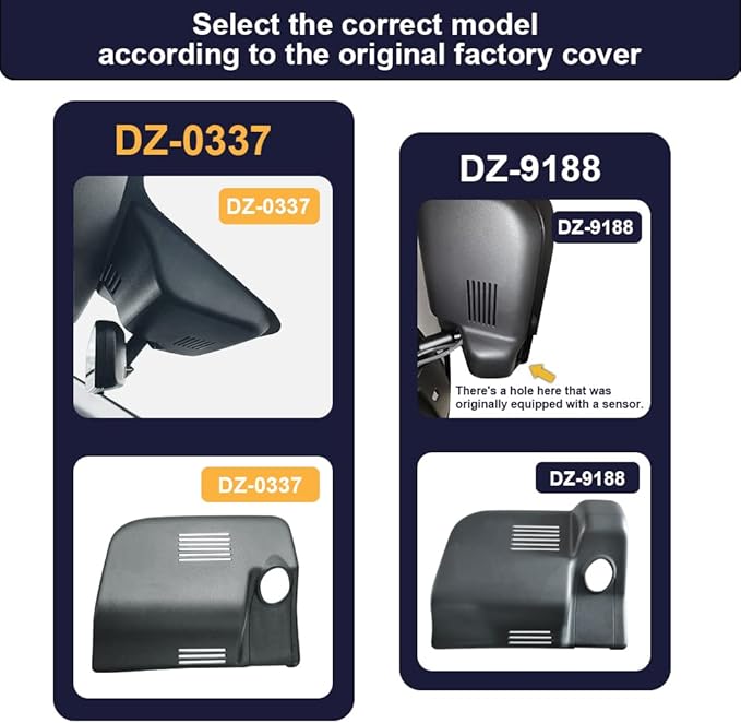 Fitcamx Dual 2160P+1080P Dash Cam Adapts for Honda Pilot 2016-2022 & Passport 2019-2025 (DZ-0337) Touring EX LX Elite Sport EXL, OEM Look, WiFi & APP, Loop Recording G-Sensor, Easy to Set, 128GB Card