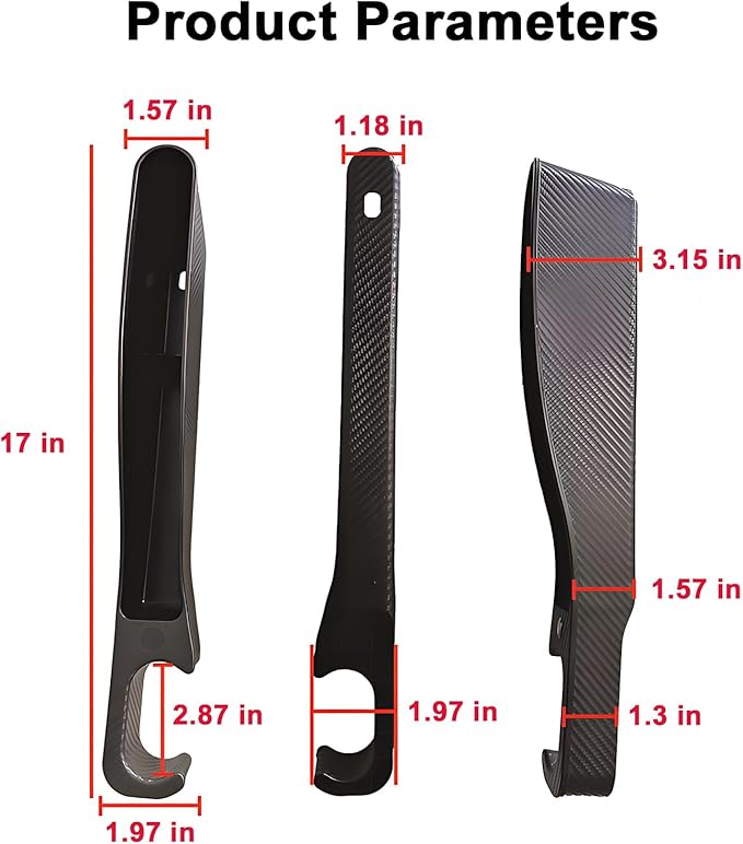 2 PCS Universal Car Seat Gap Filler, Seat Gap Filler with Black-Carbon Fiber Texture for Cars SUV Trucks, Console Side Gap Organizer Storage Box with Charge Cable Hole, Prevent Things from Falling Off