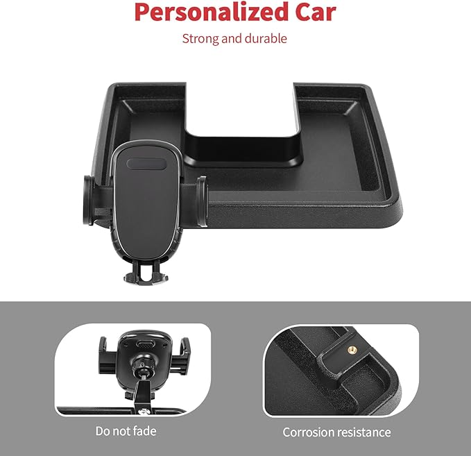 Linskip Dashboard Universal Smartphone Holder Tray Fit for 2009-2014 Ford F-150 Raptor, Rotates Vertical and Horizontal, Easy Push Action, Interior Accessories