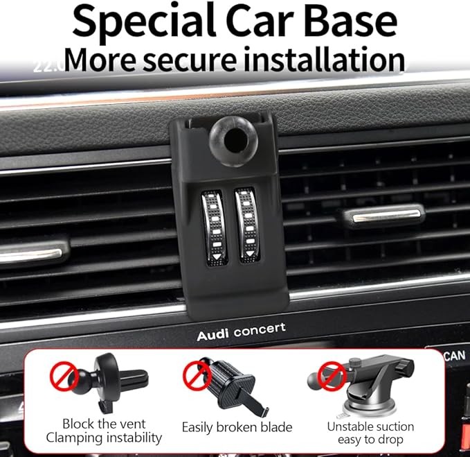 Car Phone Holder for Audi Q5 2008-2016, Audi SQ5 2014-2017 Auto Accessories Navigation Bracket Interior Decoration Dashboard Cell Mobile Phone Mount Holders case Accessory