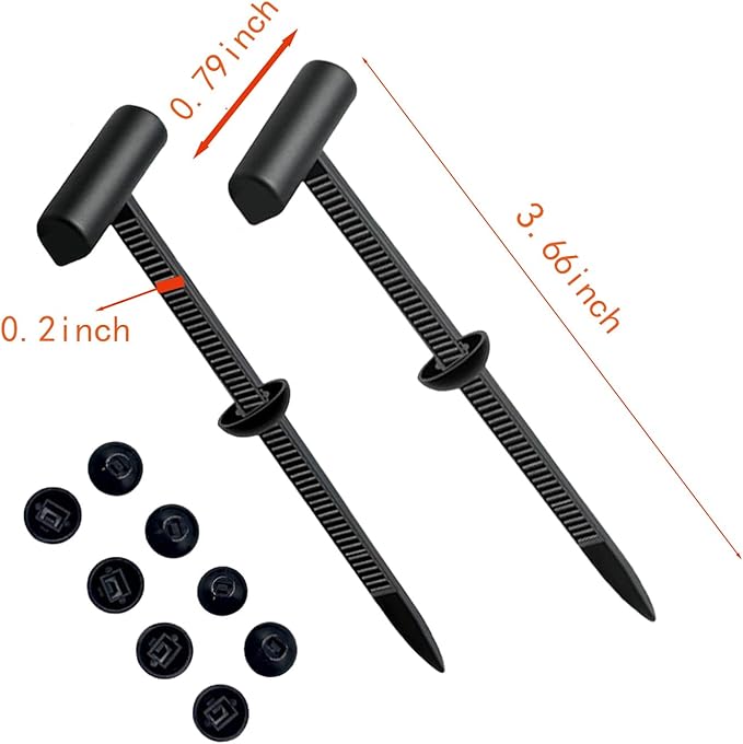 150PCS Heavy Duty Nylon Universal Cable Tie Buckle Reusable Snap Fit Fastening Clips For Car Repairs Automotive Wiring Zip Ties Double Sided Bendable