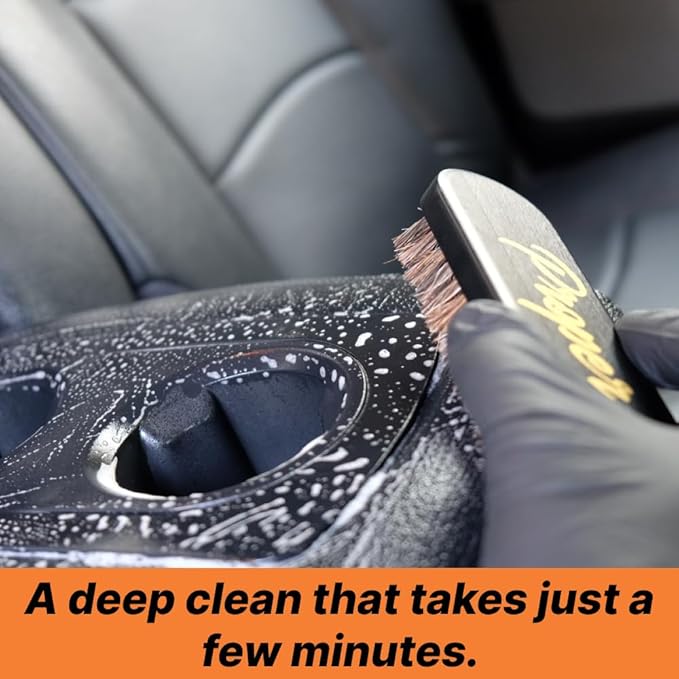 PROPER DETAILING CO. Car Leather Cleaner and Conditioner, Clean and Protect for long lasting leather, 9 Piece Deluxe Leather Care kit for professional results, leather car cleaner, conditioner leather
