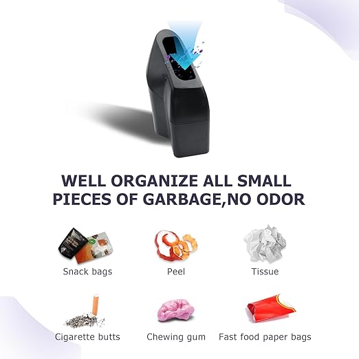 LUWU Car Trash Can Compatible with 2018-2022 2023 2024 2025 Tesla Model3 & ModelY Interior Accessories Car Trash with Lid Portable Mini Trash Dustbin Garbage Trash Bin Car Waste Bin Leak-Proof (Left)