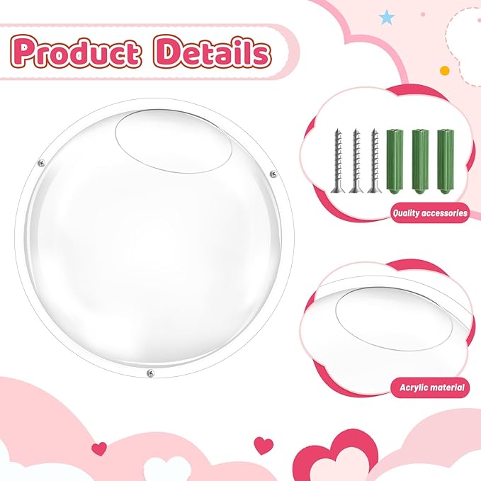 2 Pack Acrylic Wall Organizer Acrylic Toy Dispenser for Wall, Toy Storage Display with Back Panel Hanging Clear Holder for Blocks, Snacks, Cars