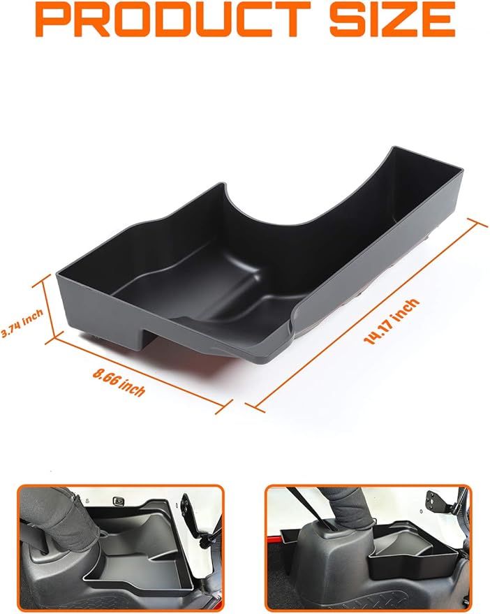 Savadicar Wheel Well Storage Bin, Rear Trunk Organizer, Cargo Storage Tray for 2011-2018 Jeep Wrangler JK JKU 2/4 Door, Interior Storage Expansion Accessories, Right Side, Black, 1 PCS