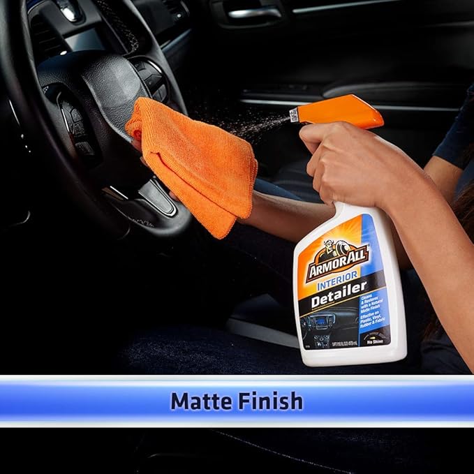 Armor All Interior Detailer, Car Detailer Spray for Cars, Trucks and Motorcycles, 16 Fl Oz, 2 Pack