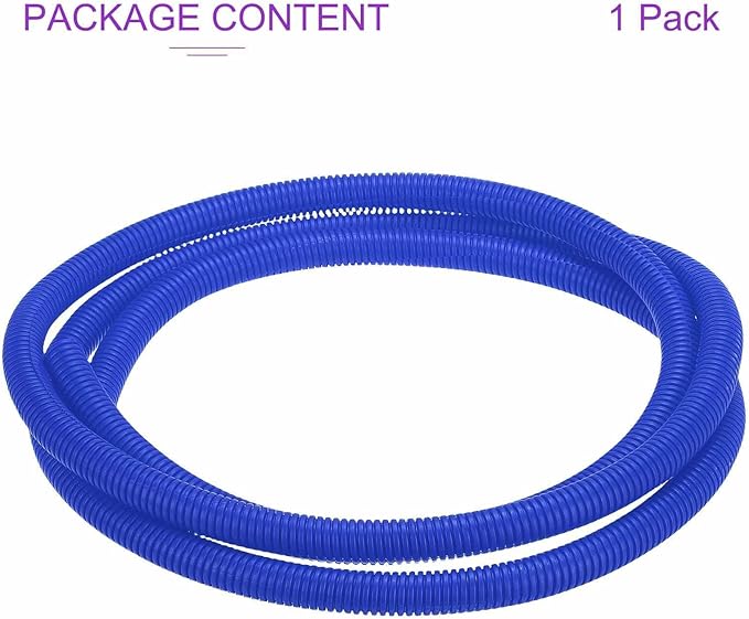 DMiotech 10ft Wire Loom Split Tubing 5/8 Inch(15.9mm) ID, Cord Protectors from Pet Flexible Conduit Cable Management for Office Home Garden, Blue