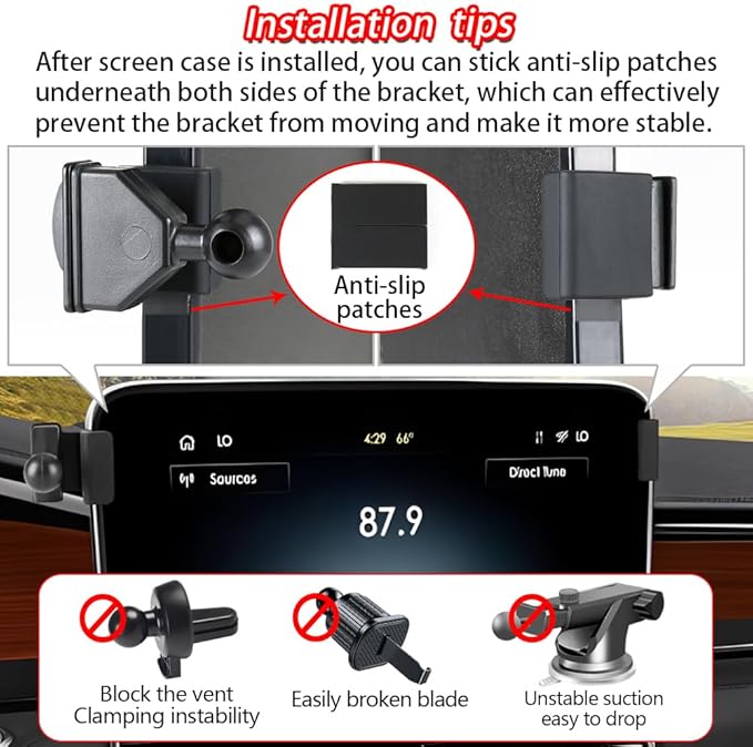 Car Phone Holder for Lincoln Navigator 2018 2019 2020 2021 Auto Accessories Navigation Screen Bracket Interior Decoration Dashboard Cell Mobile Phone Mount Holders case Accessory