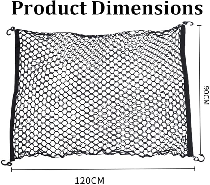 Dog Car Barrier for Dodge Durango, Durable Car Dog Back Seat Barrier Net, Mesh Pet Divider Storage Net, Breathable & Easy to Install, Travel Accessories