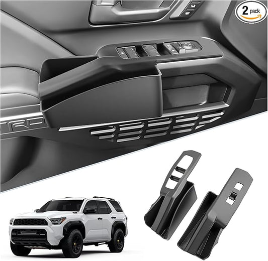 SKTU 2PCS 2025 2026 Toyota 4Runner Door Side Storage Box for 2025 2026 4Runner/2024 2025 2026 Toyota Tacoma Door Handle Organizer 2025 2026 4Runner Accessories Insert Glove Pallet-Durable