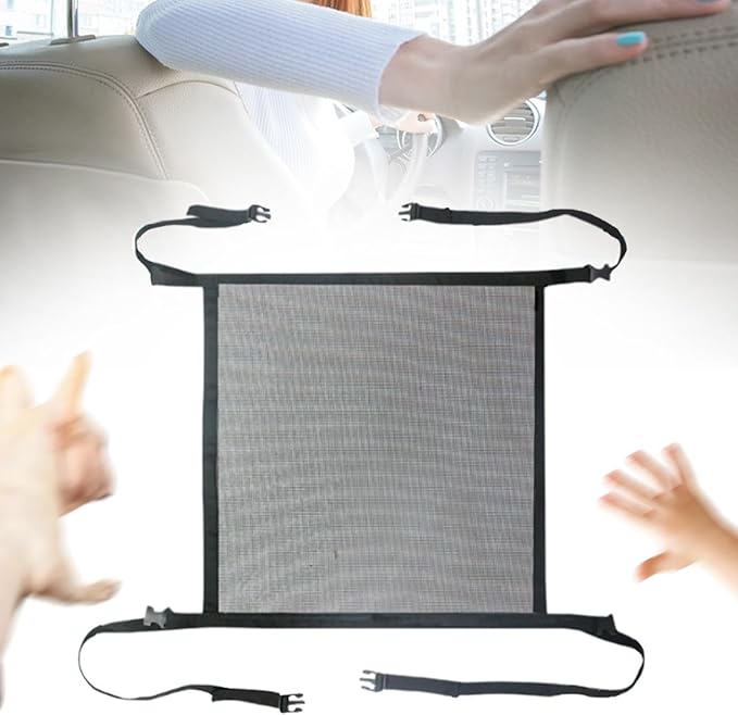 Car Dog Barrier Net Backseat Mesh, Pets Barrier Auto Protection Fence Net, Pets Car Divider Back Seat Barrier Net for Car