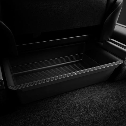 Spigen Under Seat Storage Box Organizer for All Tesla Model Y (2020-2026) [Model Y 2025/26 Juniper: Only rear of front row seats]