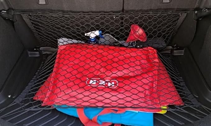 Trunk Organizer Cargo Nets for Volvo XC40 2019-2026 – Envelope + Floor Style Cargo Nets for SUV – Premium Mesh Car Trunk Organizer Vehicle Carrier Storage – Compatible with XC40