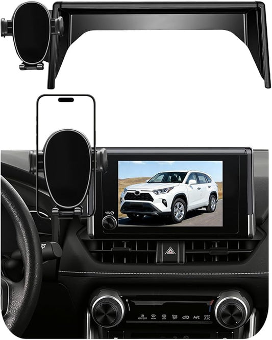 Car Phone Holder for Toyota RAV4 (2019-2024 2025,7/8inch),Screen Phone Mount,360 Phone Holder Rotating,Hands Free Mobile Holder,Car Mount for iPhone,Samsung & Android,2023 RAV-4 Interior Accessories
