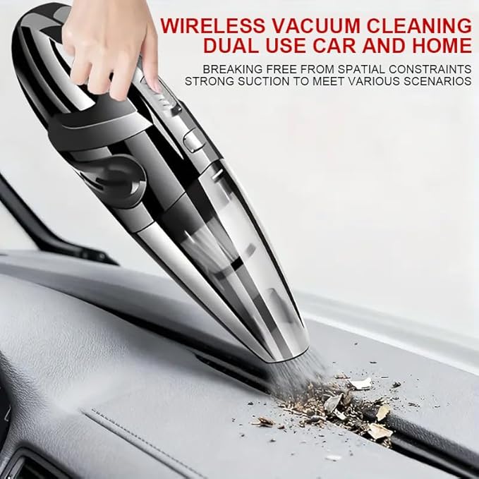 Handheld Vacuum Cordless, 16000Pa Powerful Car Vacuum Cleaner, 4000mAh Rechargeable Portable Vacuum with 68000RPM Motor, Washable Filter, Mini Vacuum for Car, Home, Pet Hair, Keyboard Cleaning