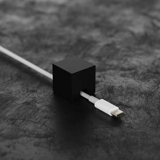 Black Stainless Steel Cable Clips, Cord Organizer Cable Management, USB Cable Holder Wire,Wire Organizer for Desk, Wall, Car, Nightstand and Office Cable Management. (Frosted Black)