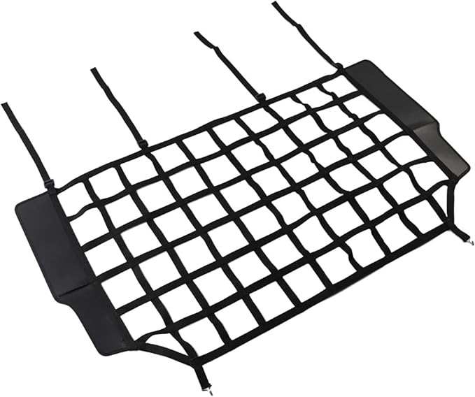 Pet Isolation Net, Safety Mesh Dog Barrier Compatible with 2007-2025 Jeep Wrangler JK JL & Gladiator JT 4-Door, Easy to Install, Fit Behind Rear Seat, Suitable for Medium, Large Pets ﻿