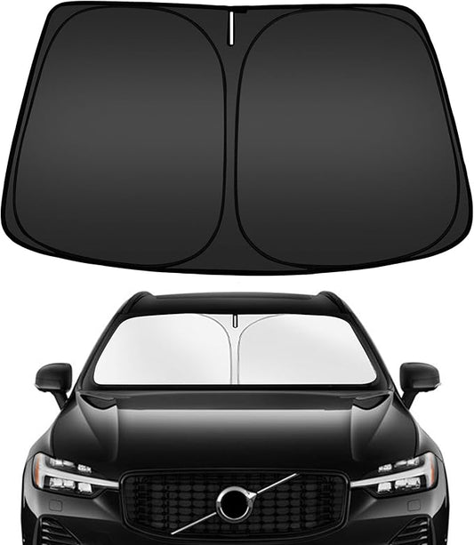 ARISMOTOR Windshield Sun Shade for Volvo XC60 2018-2025 2026, Custom Fit Foldable Front Window Sunshade Sun Visor Protector, Block UV Rays Keep Your Car Cooler