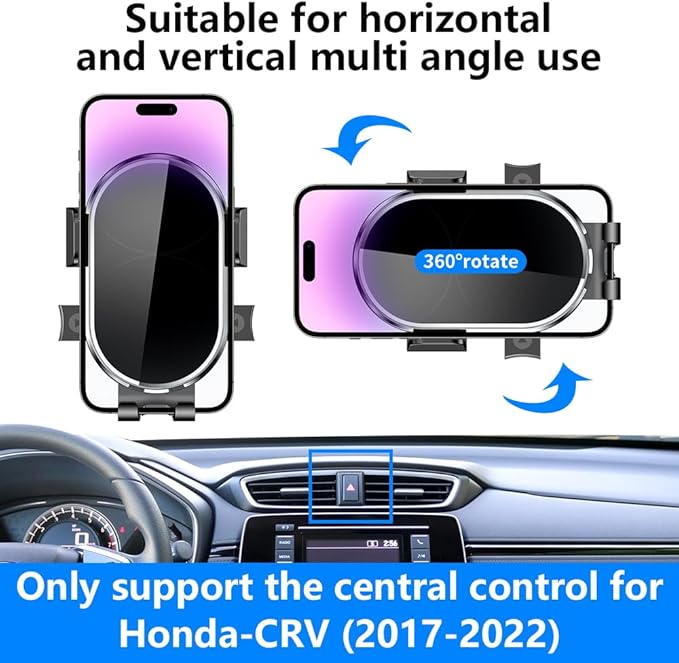 Car Phone Holder for Honda CR-V 2017-2022 Special Edition & CRV Hybrid 2020-22 Auto Accessories Navigation Bracket Interior Decoration Dashboard Cell Mobile Phone Mount case Accessory