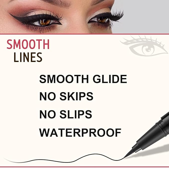 LAVONE Eyebrow Stamp Pencil Kit for Eyebrows, Makeup Brow Stamp Trio Kit with Waterproof Eyebrow Pencil, Eyeliner, Eyebrow Pomade, and Dual-ended Eyebrow Brush - Medium Brown