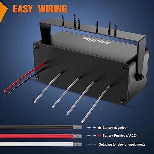 Nilight 4 Gang Rocker Switch Box 12V SPST ON Off PD Type C and QC 3.0 USB Charger Voltmeter Waterproof Aluminum Panel DIY Stickers for Boats Cars RVs Trucks