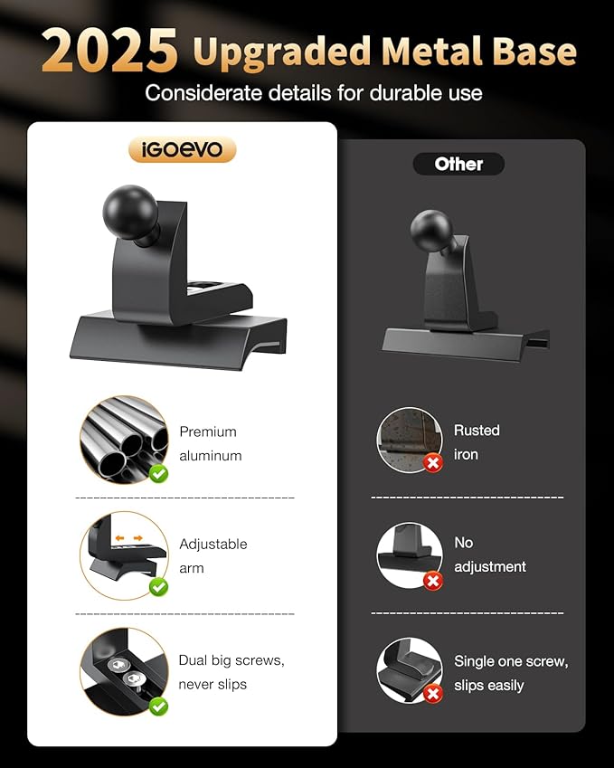 360° Rotating Magnetic Phone Mount for Toyota Tacoma 2016-2023 Dashboard - Secure Hold | Dashboard Phone Holder, Tacoma Phone Mount, Magnetic Car Mount, Toyota Tacoma Accessories