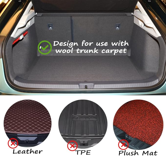 Car Trunk Organizer Blocks, 4 pack of Multipurpose Car Storage Organizer Blocks, Trunk Divider with Large Size Non-slide Bottom, Available to Wool Carpet (3.9'')