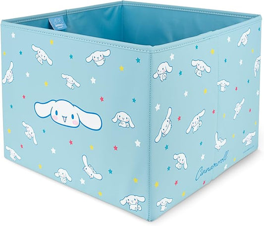 Sanrio Cinnamoroll Car Trunk Organizer and Storage Bin - Collapsible Simple Compartment Convenient Heavy Duty, Fold Up for Easy Storage Box, Automotive Seat Cargo Groceries Tools - 12.5L x 12.5W x 9H