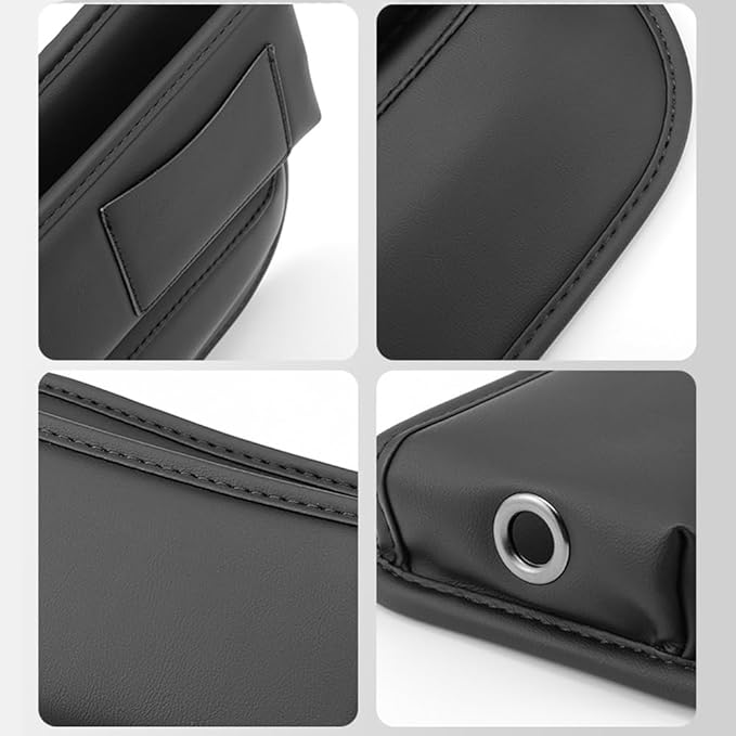 Universal Car Seat Gap Filler Organizer for Mazda MX-5 MX5 Miata Roadster (Type ND NC NB NB-FL NA) 1989-2024 Console Gap Bag Organiser Adjustable Front Seat Storage Box,Black, normal