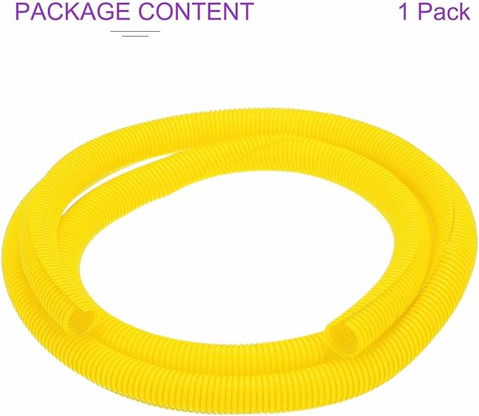 DMiotech 50ft Wire Loom Split Tubing 1 1/4 Inch(31.8mm) ID, Cord Protectors from Pet Flexible Conduit Cable Management for Office Home Garden, Yellow