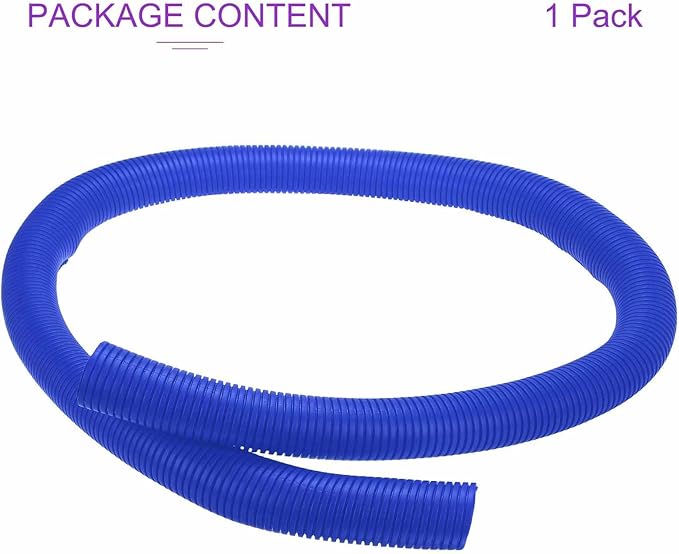 DMiotech 6.6ft Wire Loom Split Tubing 2 Inch(50.8mm) ID, Cord Protectors from Pet Flexible Conduit Cable Management for Office Home Garden, Blue