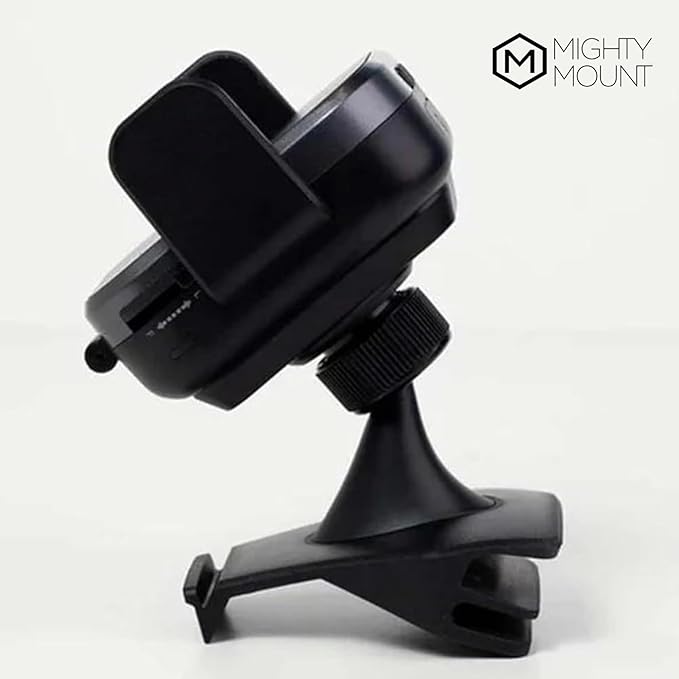 Wireless Car Charger - Mini Grip Cradle Version 2.0-15W Fast Charging - 360 Degree Rotation Compatible with Samsung Galaxy S24, S24 Ultra, iPhone 16, 16 Pro, 15, 15 Pro, Pro Max Phone Holder