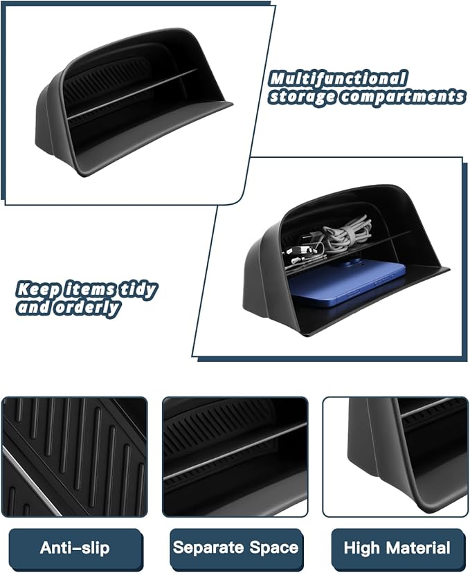Ruiya 2026 Palisade Console Organizer for Hyundai Palisade 2026 Accessories ABS Material Center Control Console Organizer Compatible with 2026 Hyundai Palisade All Trims